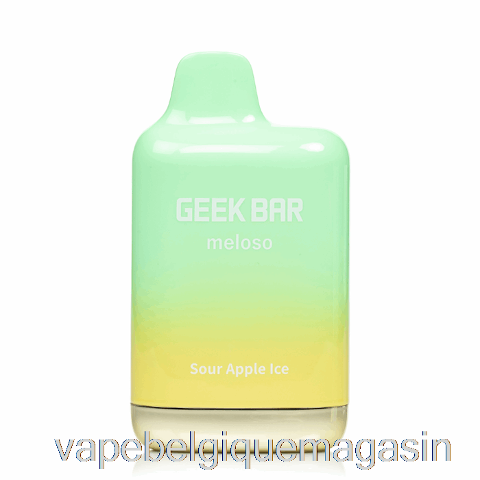 Vape Belgique Geek Bar Meloso Max 9000 Glace Pomme Aigre Jetable